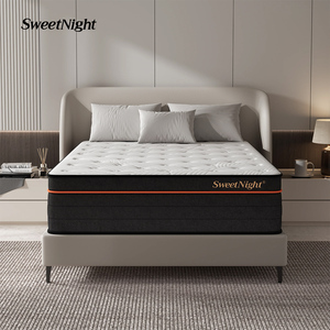 Colchón de Lujo Moderno para Hotel, Tamaño King/Full, Comprimido en Caja, Espuma Viscoelástica de Gel, Firmeza Media, Diseño Híbrido SWHM02 - Product Image 1