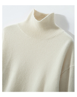 Pull Femme Cachemire Col Haut Pull Cachemire Rose Pull Femme Luxe Pull Laine Cachemire