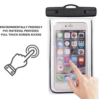 Pochette de téléphone unique en silicone avec bande fluorescente, sac étanche en PVC pour bateau, natation, compatible iPhone 15 14 13 12 11 Pro Max