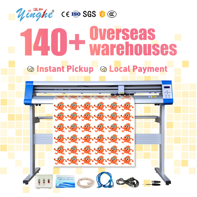 Yinghe 1200mm PVC Vinyl Cutting Plotter Cutting Machine High Speed Stepper Motor Vinyl Cutter with Automatic Contour Function