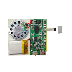 Module sonore audio musical <span class=keywords><strong>de</strong></span> haute qualité avec téléchargement USB MP3, enregistrement vocal personnalisé, puce vocale pour boîte cadeau, carte <span class=keywords><strong>de</strong></span> vœux - Product Image 1
