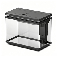 SUNSUN Aquarium de bureau ultra-blanc de petite taille pour poissons Betta, idéal pour table à manger
