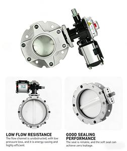 วาล์วผีเสื้อไฟฟ้าสแตนเลส V1FS250SN ขนาด 250 มม. แบบหน้าแปลนเดี่ยว ทนทานต่อการสึกหรอสูง สำหรับโรงงานผสมวัตถุดิบและเหมืองแร่ - Product Image 3