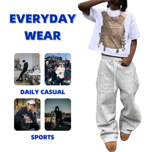 Pantalones rectos de cintura alta XDL, Cinturón trenzado, pantalones de chándal deportivos informales <span class=keywords><strong>para</strong></span> correr, pantalones holgados de algodón con bolsillo de nailon <span class=keywords><strong>para</strong></span> <span class=keywords><strong>hombre</strong></span> - Product Image 4