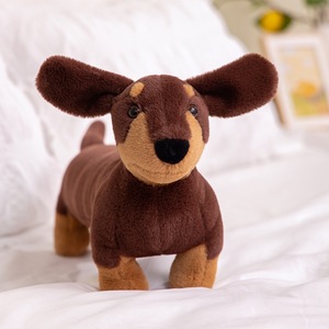 Peluche douce en forme de <span class=keywords><strong>Teckel</strong></span> (chien saucisse) - Coussin - Product Image 1