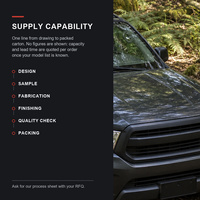 Couverture de benne rigide à trois volets profil bas noir mat, fixation sans perçage par serre-câble pour GMC Sierra 1500 6.5FT OEM ODM