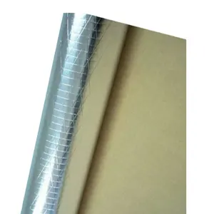 Теплоизоляция, облицовочная односторонняя серебристая алюминиевая фольга, крафт-бумага, паровой барьер