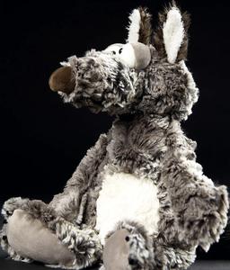 Peluche Personalizzato di Lupo Selvaggio, Morbido Pupazzo Animale con Coda Lunga - Product Image 2