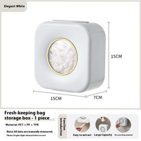 Boîte de rangement murale pour sac de nourriture au design moderne pour sac de douche couvre-chaussures Organisation