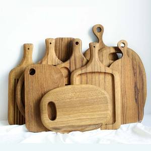 Tabla de cortar de bambú con forma de corazón, con agujero, bloque de cocina, para servir fruta, Pizza, queso - Product Image 1