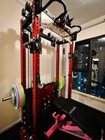 Équipement de gymnastique multifonctionnel Entraîneur Lat Pull Down/Low Row Attachment Squat Rack Smith Machine 140kg Weight Stack Home Use