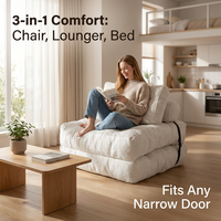 Canapé-lit pliable abordable à 2 couches |   Canapé en tofu emballé sous vide pour gagner de la place |   Siège compact pour petits appartements studio