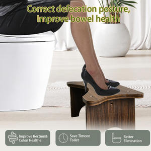Productos de tendencia 2024, recién llegados, orinal Squatty de madera, taburete de altura ajustable para inodoro para adultos - Product Image 3
