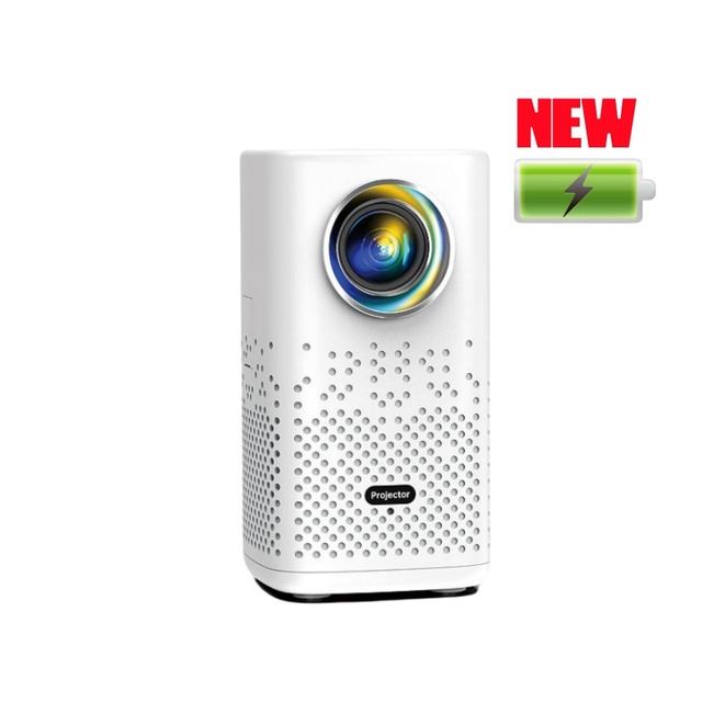 2025 Newest Mini Projecteur Led Portable Android Chargeable 4k Projector Battery Built in Pocket Wireless Mobile Projector  H1P