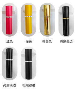 Flacon de parfum en aluminium anodisé 10 ml, tube cylindrique, conteneur cosmétique vide portable, vente en gros - Product Image 5