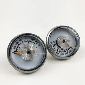 6000psi 4500psi 30mm 미니 나선형 튜브 압력 게이지