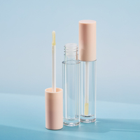 Tube de brillant à lèvres transparent écologique en PET de 5 ml, flacon vide en plastique de calibre 15 pour emballage cosmétique de maquillage des lèvres