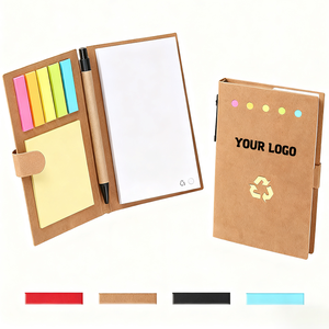 JW1774 <strong>Custom</strong> Combination <strong>Sticky</strong> <strong>Notes</strong> Notebook Promotional Gifts Printed Memo Pad with Pen - Product Image 1