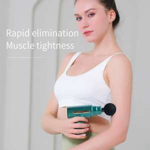 Pistolet de massage fascia multifonction personnalisé, mini, portable, pour la relaxation musculaire et les méridiens, 6 vitesses, 4 têtes de massage fascia - Product Image 6