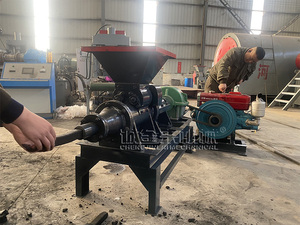Machine à briquettes de charbon à haute capacité, entraînée par un moteur diesel, pour la fabrication de briquettes de charbon de bois en poudre pour barbecue et chicha - Product Image 2