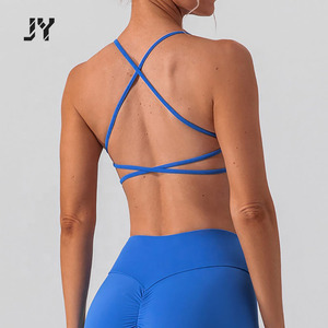 Joyyoung <span class=keywords><strong>Meilleure</strong></span> Vente Confort Respirant Femmes Extensible Doux Spandex Lisse Minceur <span class=keywords><strong>Running</strong></span> Sports Fitness Soutien-Gorge - Product Image 6