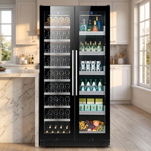 Enfriador de Vino de Doble Zona con Temperatura Ajustable NE-427D-12, Refrigerador de Vino Mini Independiente Integrado con Capacidad de 545L para Hogar y Hotel - Product Image 4