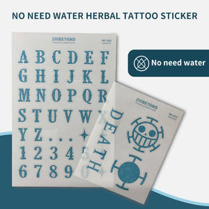 Adesivo per tatuaggio temporaneo progettato su misura stampa senza sforzo istantaneamente bianco Inkster corpo in PVC nuova registrazione falsa per affari - Product Image 4
