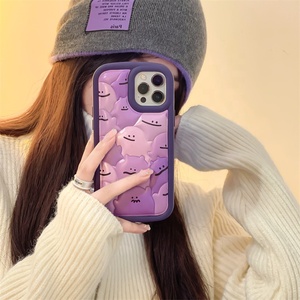 WOWCASE New Trendy Cute Puffer Phone Case Custom Cute Mobile Cover TPU Down Jacket Puffer Phone Case per Iphone 12 <span class=keywords><strong>13</strong></span> 14 Pro ma - Product Image 2