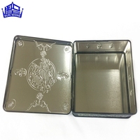Impression de logo personnalisé petite boîte en métal emballage caisse en fer blanc avec couvercle pour CD cadeau artisanat
