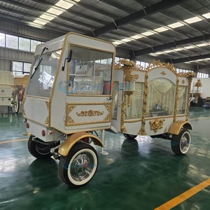 ZHENDA Carroza Funeraria Eléctrica Moderna Blanca y Dorada Popular en Venta, Transporte Especial Único para Funerales, Carroza Fúnebre Henan - Product Image 3