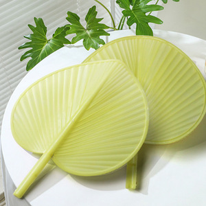 Palm Leaf Fan Plastic Thickened Drop Proof Summer Cooling Household Use Durable Large Size - Product Image 4