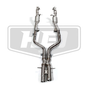 Tuyau de descente à haut débit pour <span class=keywords><strong>Mercedes</strong></span> <span class=keywords><strong>Benz</strong></span> <span class=keywords><strong>S600</strong></span> W221 <span class=keywords><strong>V12</strong></span>, conception en X, échappement performance avec isolation - Product Image 1
