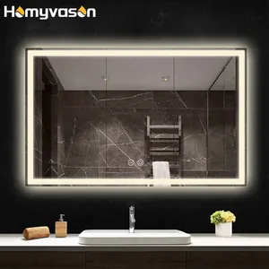 Thông minh khách sạn LED tắm gương Bluetooth defogger thông minh gương với màn hình cảm ứng TV thắp sáng trở lại thắp sáng led phòng tắm gương