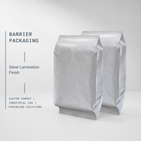 Sacs d'emballage haute barrière YD PACK, pochettes verticales argentées à fond plat et soufflet, emballage personnalisé sur mesure, sacs souples sur mesure