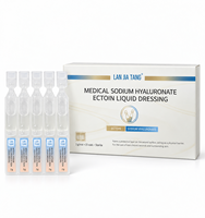 Sérum visage en ampoule à l'acide hyaluronique et à l'acide polyglutamique, hydratation intense, anti-pollution