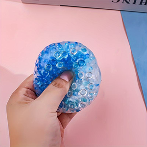 Juguete Blandito Ultra Suave con Degradado Glaciar, Bola de Perlas Blandita, Juguete para Entrenamiento de Fuerza de Manos, Sonido ASMR Relajante - Product Image 5