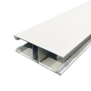 Riel de Cortina de Aleación de Aluminio de 30 mm, Doble Apertura en Forma de U, Accesorio para Persiana Enrollable, Diseño Minimalista en Gris Claro - Product Image 4