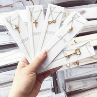 Kalung Grosir Pabrik Murah Bahan Stainless Steel, Perhiasan Liontin Fashion Berkualitas, Kalung Choker Rantai, Collier