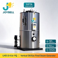 Generator Uap Vertikal Gas Diesel 1 Ton 1000kg Boiler Uap Industri untuk Laundry Komersial, Garmen, dan Pengolahan Makanan