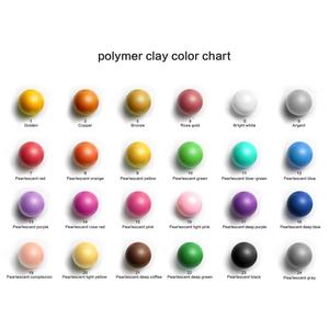 Bview Ensemble d'argile polymère métallique écologique 24 couleurs argile à <span class=keywords><strong>modeler</strong></span> réutilisable pour les enfants - Product Image 2