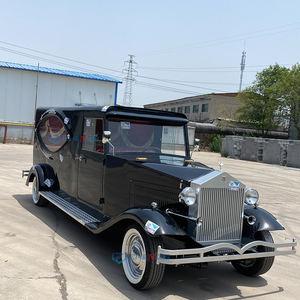 Coche Fúnebre Blanco Estilo Clásico Vintage para el Transporte <span class=keywords><strong>de</strong></span> Ataúdes, Guía <span class=keywords><strong>de</strong></span> Almas Fallecidas y Procesiones Fúnebres - Product Image 3