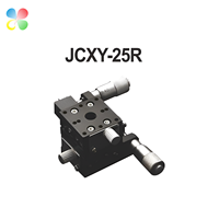 Plateforme de positionnement manuelle XY C&K Minitype 25*25mm avec guides à rouleaux croisés et micromètre pour applications optiques