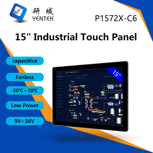 Panel PC Industrial Sin Ventilador de 15 Pulgadas, <span class=keywords><strong>Intel</strong></span> <span class=keywords><strong>Core</strong></span> <span class=keywords><strong>I5</strong></span> 8260U <span class=keywords><strong>7300U</strong></span>, Pantalla Táctil Capacitiva, 2 LAN, 6 RS232 485 COM, Computadora Integrada - Product Image 3