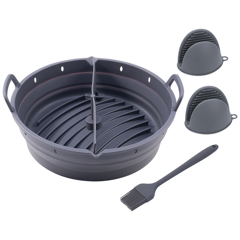 1 divider pot+2 oven mitts+1 pastry brush