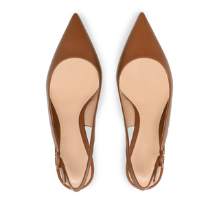 Giày cao gót mũi nhọn đế thấp nữ, kiểu slingback, gót kitten - Product Image 3