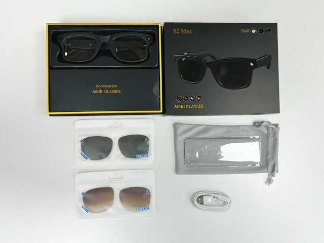 S2 Max Smart Glasses AI Real-Time Translation Video Recording Image Stabilization Audio Recording