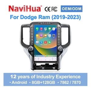 13" Android Car <b>Stereo</b> with Carplay DVD Player Tesla Style Vertical Screen Android Auto for Dodge RAM 2019 2023 Car Radio - Product Image 1