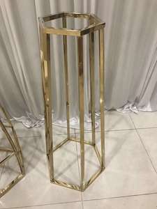 Modern <b>Round</b> Golden Stainless Steel Stone Top Durable <b>Bar</b> <b>Table</b> for Home <b>Bar</b> Mall Restaurant Wedding Dining Events - Product Image 2