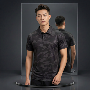 Hot Selling Short Sleeved T-<b>shirt</b> Summer Classic Solid Color Lapel Breathable <b>Half</b> Sleeve Casual Men's Polo <b>Shirt</b> - Product Image 3