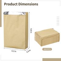 Sac en papier kraft doublé de papier aluminium, résistant à l'huile, brun et blanc, pour garder la chaleur des grillades, des biscuits, des hamburgers, du pop-corn et des wraps à kebab